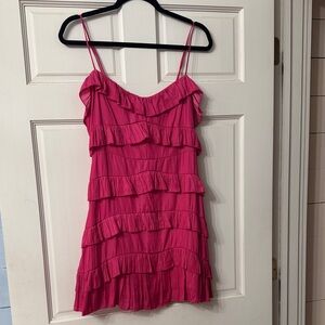 DO+BE Pink Ruffle Mini Dress